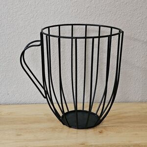 Black Wire Basket Mug